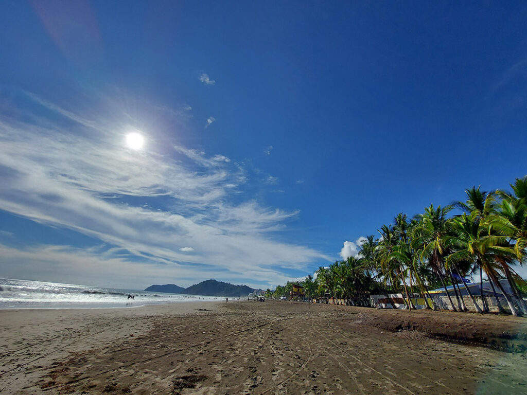 a view of jaco beach, costa rica